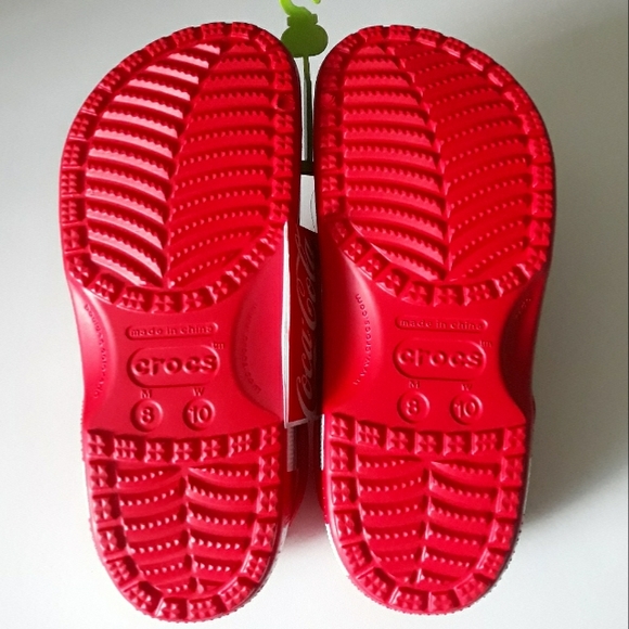 (New) RARE Crocs Coca Cola Classic Clogs & Coca Cola Bottle Cap Jibbitz (W10/M8) - Picture 7 of 12